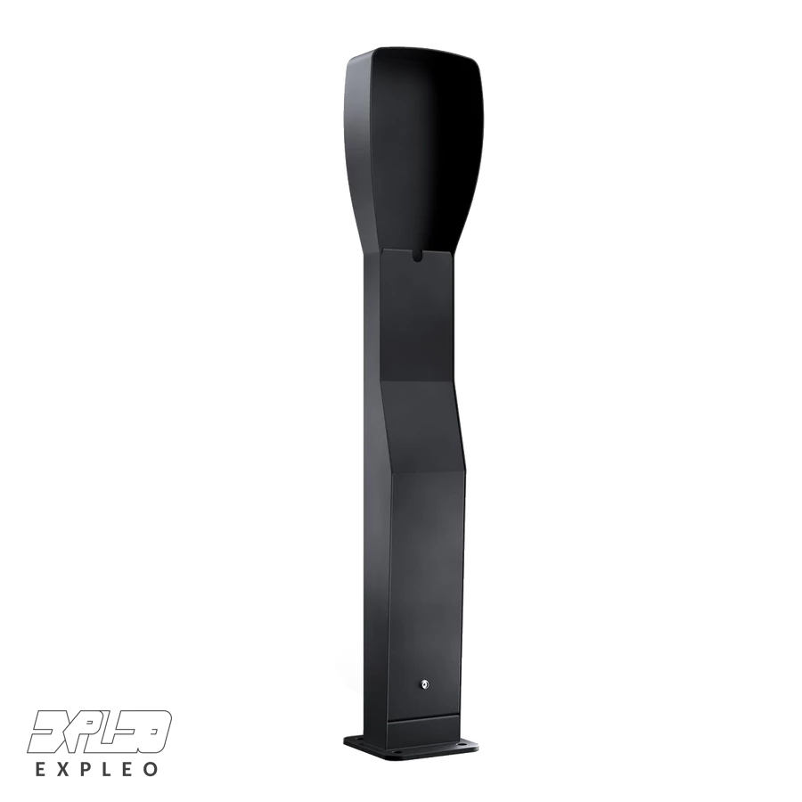 Premium oszlop, 1 Zaptec Pro-hoz, szín: Fekete